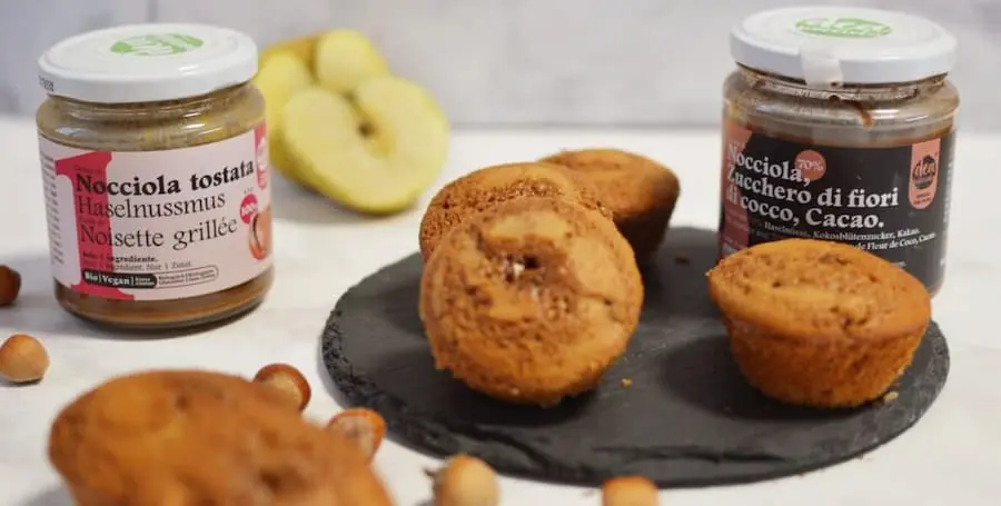 Muffin mela e crema di Nocciola